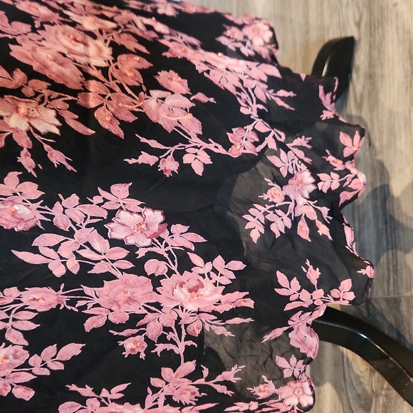 NWT Paradise NY Women's Lined Floral Maxi Dress sz 2X - Picture 3 of 8